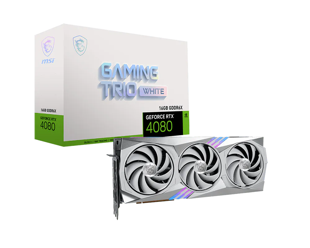 MSI GeForce RTX 4080 16GB GAMING TRIO WHITE